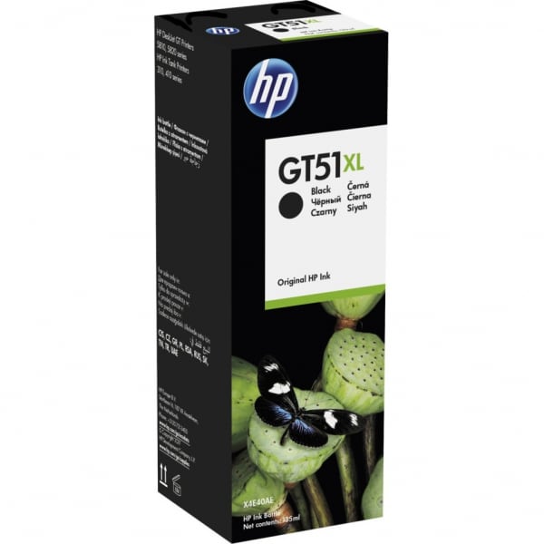 HP GT51XL 135 ml Siyah Orijinal Mürekkep Şişesi (X4E40AE)