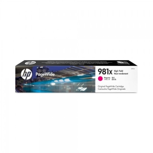 HP 981X Yüksek Kapasiteli Macenta Orijinal PageWide Kartuş (L0R10A)