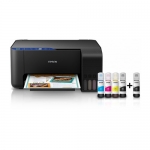 EPSON L3151 Yazıcı, Tarayıcı, Fotokopi, Wi-Fi Tanklı Mürekkepli +1 Siyah Mürekkep